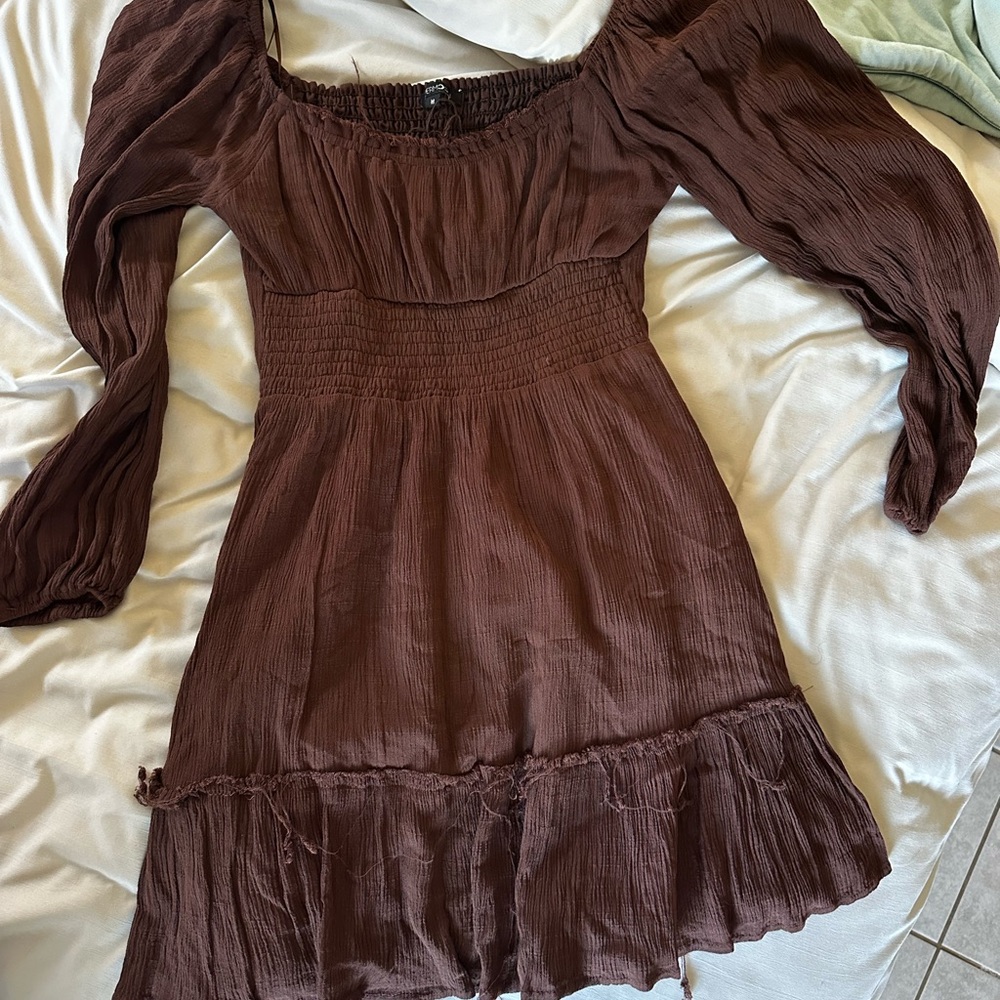 Papermoon Chocolate Long Sleeve Dress